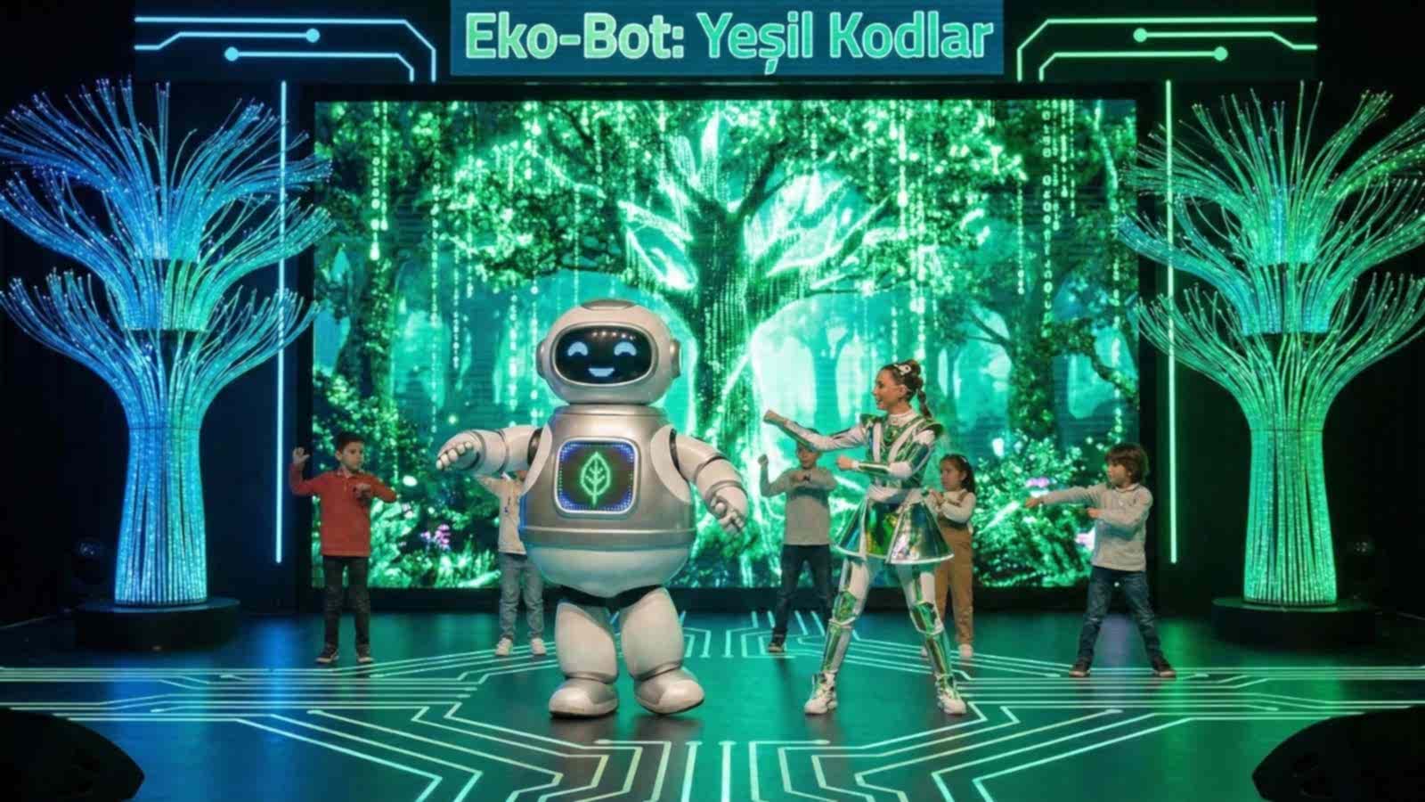 Flora ve Eko-Bot Sahnede